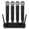 Wireless Microphone Handheld 4 Channels Frequency VHF Fixed Dynamic Mic For Karaoke Wedding Party Band Show Church