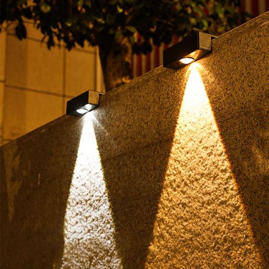 Настенный светильник на солнечной батарее, ультра-яркий, устойчивый к атмосферным воздействиям, IP65, водонепроницаемый уличный садовый светильник для домашнего двора