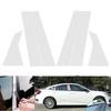 6 шт. для Honda Civic Sedan 2016-2021, хромированные стойки, накладка на окно автомобиля, наклейки на колонку BC, серебристые аксессуары