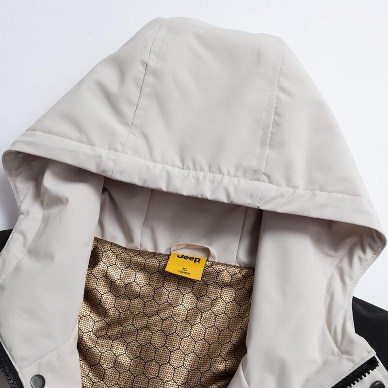 Jeep Мужская спортивная куртка с капюшоном и утеплителем на осень/зиму