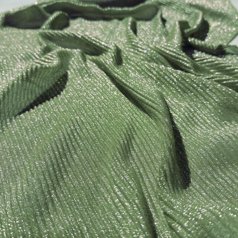 Женский плиссированный шарф жатый хлопок длинный шарф-муфта мятая шаль женский хиджаб мерцание золотой нити мусульманский хиджаб