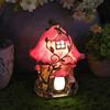 Garden Statue Solar Light Resin Outdoor Snail Welcome Figurine Eco-Friendly Flower Shape