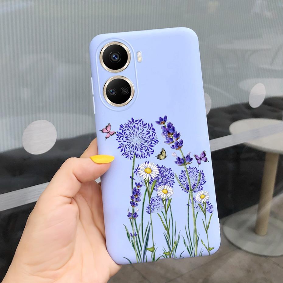 Милый силиконовый чехол для Huawei Nova 10 SE 2022 Модный цветочный чехол для телефона для девушки для Huawei Nova 10 Pro Nova10 10Pro Мягкая задняя крышка