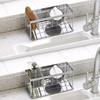 Stainless Steel Sponge Soap Holder Compact Kitchen Sink Organizer  Home