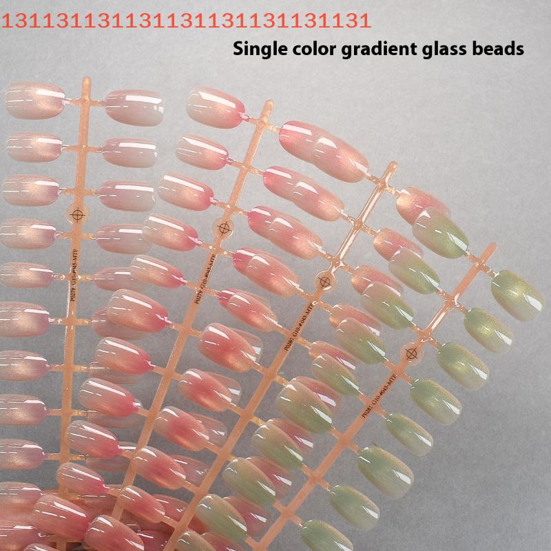 Носимый маникюр DIY шарм для ногтей нейл-арт маникюрная декорация 30 шт. однотонные градиентные накладные ногти ношение брони