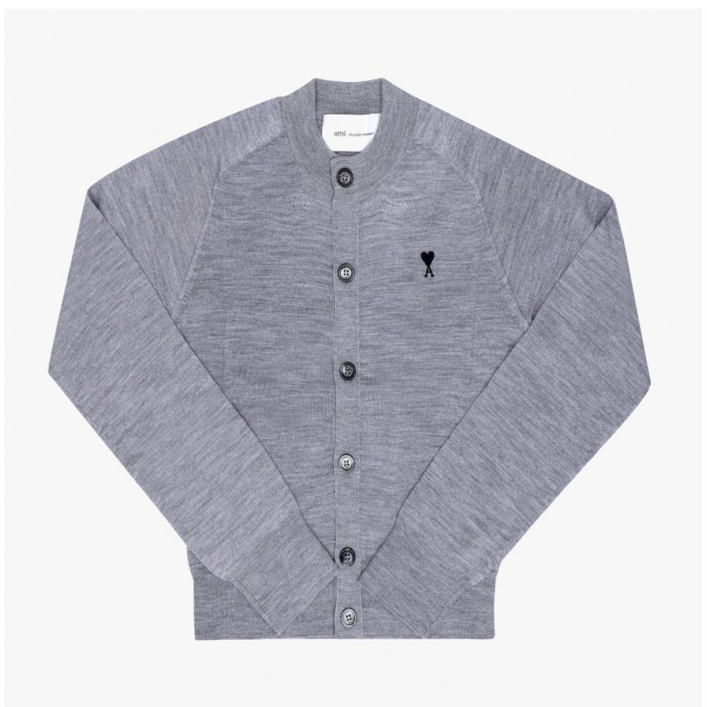 Ami Women S Cardigan Small Heart Logo 0504 Fkc386 Kn0039