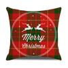 Красный клетчатый рождественский наволочка льняная наволочка для диванной подушки офисная наволочка новый стиль