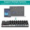 Btuty Portable Mini USB 9 Slimline Control MIDI Controller Keyboard Controller