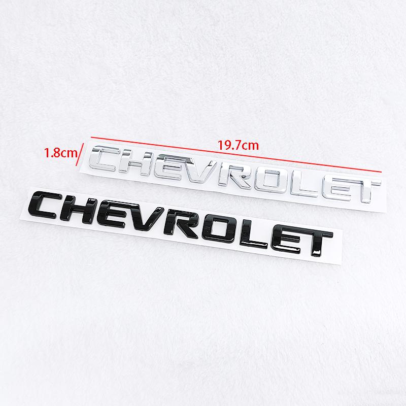 1 шт. Chevrolet ABS Наклейка с логотипом букв на заднюю часть автомобиля Наклейка на задний бампер, дверь багажника, багажник, задний значок автомобиля, стайлинг, аксессуары