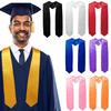 Solid Color Honor Stole Unisex Bachelor Gown Scarf New Graduation Uniform