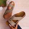 Summer New Classic Belt Buckle Cork Slippers Flat-bottomed Slippers Beach Outer Slippers