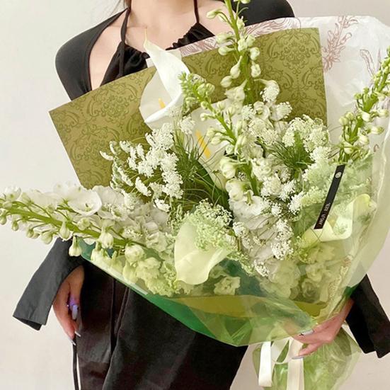 10Pcs/Pack Colorful Bouquet Wrapping Bright Color Paper Recyclable Decorative Vintage Printing DIY Gift Box Packaging