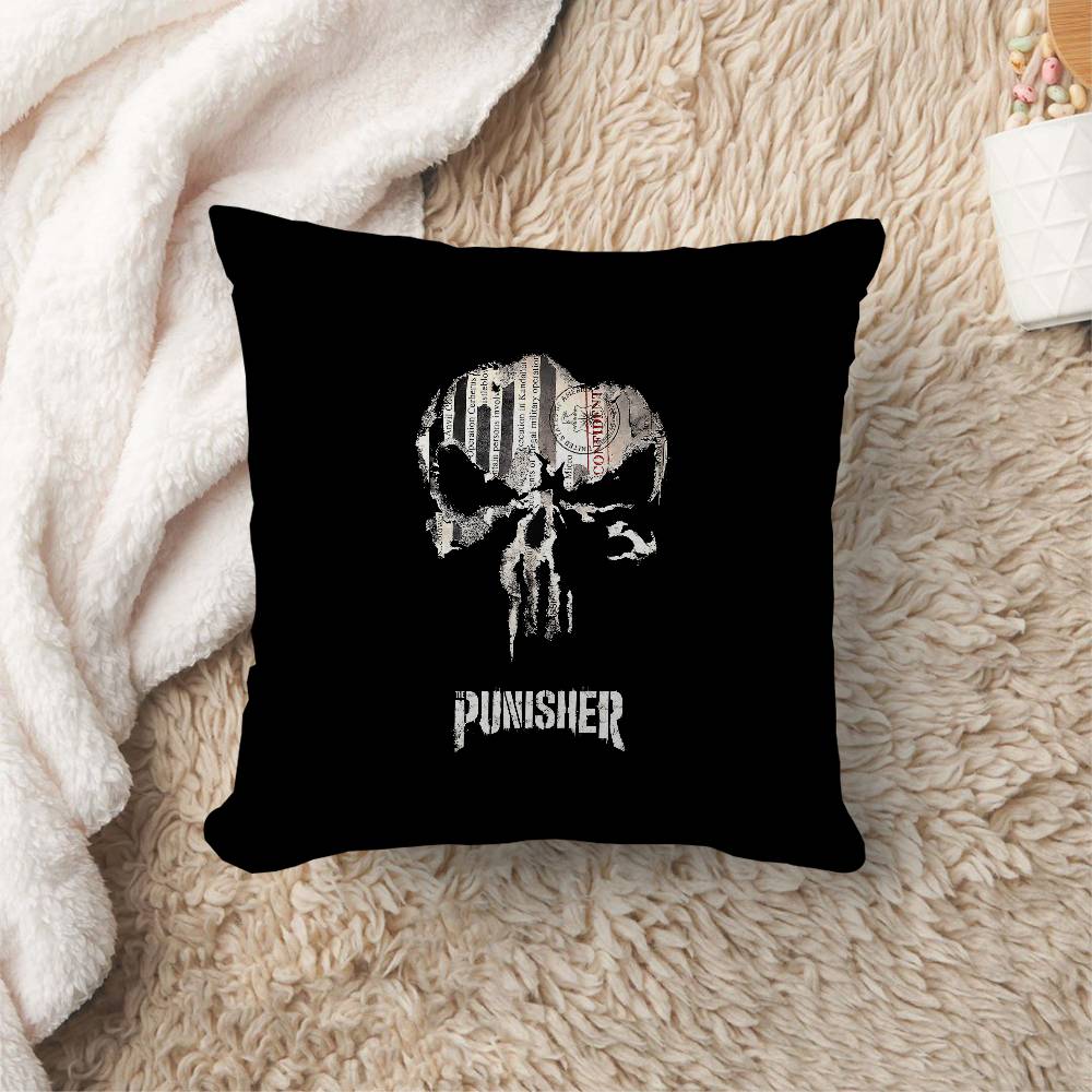 Игровой чехол на подушку The Punisher Полиэстер Декоративные подушки для дивана Декоративные пледовые подушки Декор для дома Чехол на подушку