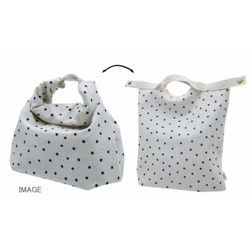 Gendai Department Store 2-Way Insulated Lunch Pouch, Bowknot, 27 X 12 X 25 Cm, Navy