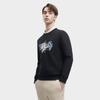 Fila X The Met 2023 Зимний Новый Вязаный Пуловер Повседневный Базовый С Круглым Вырезом Американский Свитшот Мужской свитшот Черный F11M348217FBK