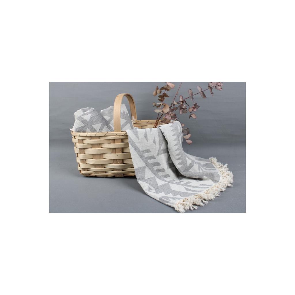 Пештемаль Светло-серый Пештемаль 100x190 см Хлопок Пештемаль Подарок на день Пештемаль Турецкая баня Пештемаль