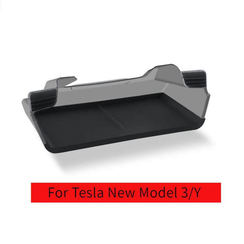 Для Tesla Model 3/Y новая Model 3/Y 2025 Ящик для хранения под экраном Органайзер-лоток для скрытого хранения центральной консоли Автоаксессуары