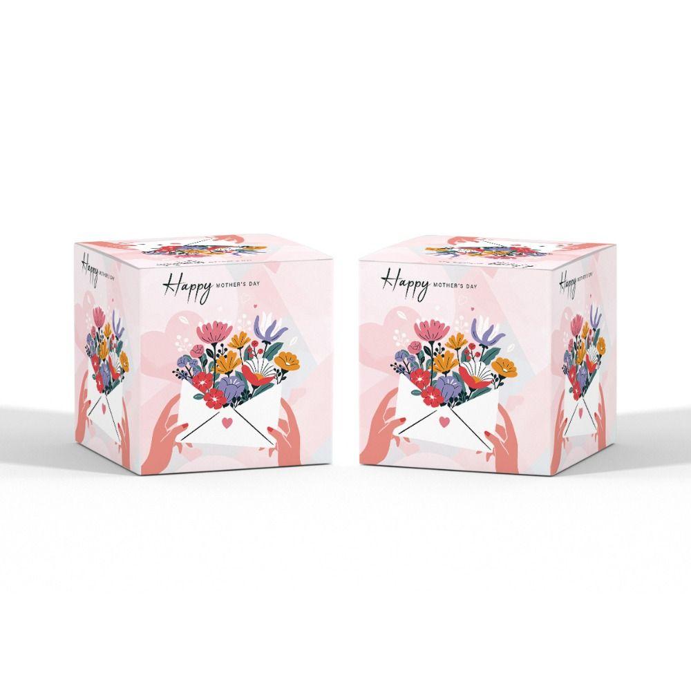 12pcs Cartoon Snack Candy Boxes Colorful Gift Packaging Boxes Funny Cookie Box  Thank You Mom Gift