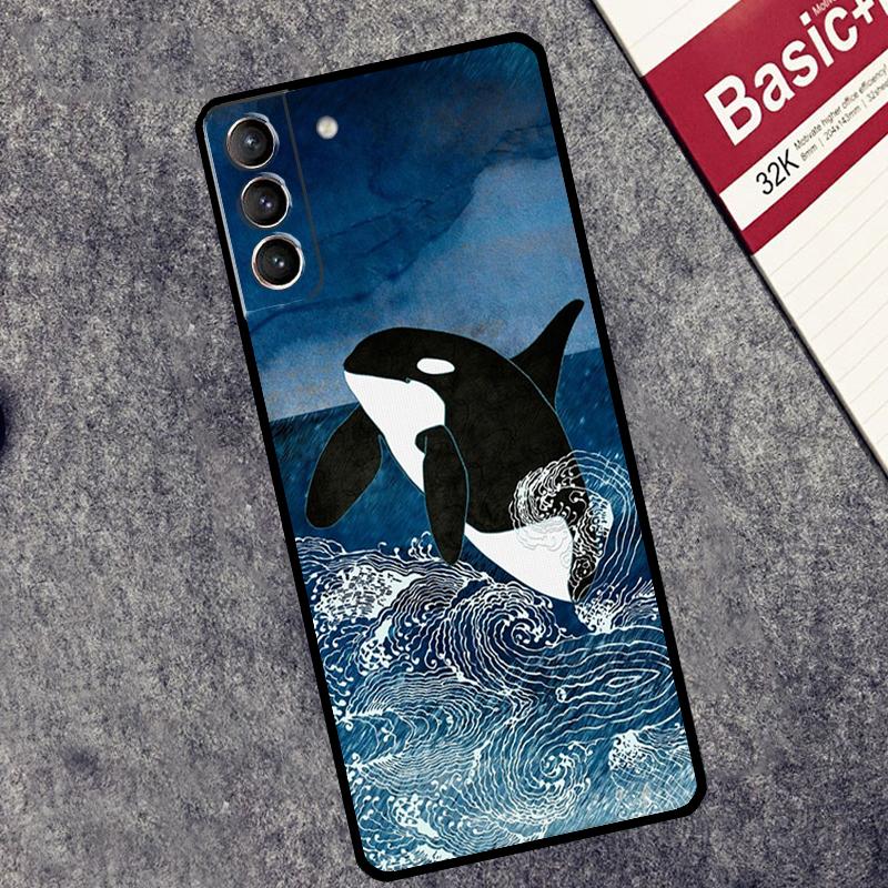 Чехол Китовая Акула Косатка Для Samsung Galaxy S26 S25 S24 Ultra S20 FE S21 S22 S23 Plus S10 S25 FE Чехол Couqe