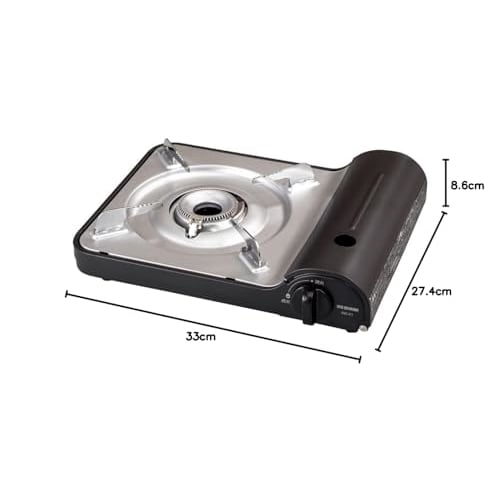 IRIS OHYAMA Кассетная плита Алюминиевая Угольная Для улицы Кемпинг Предотвращение катастроф Настольная плита Хот-пот Сукияки Якинику Домашняя вечеринка IGC-E1-H