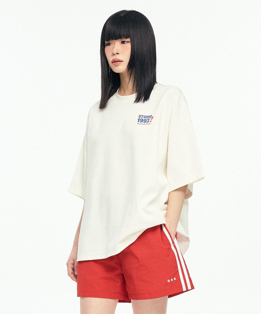 1993STUDIO Retro Multi-Typo Oversized Graphic T-Shirt_Ivory