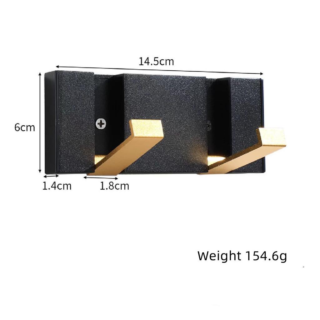 Multi-Row Foldable Wall Hook Space Aluminum Heavy-Duty Invisible Hanger for Bathroom, Kitchen, Entryway---