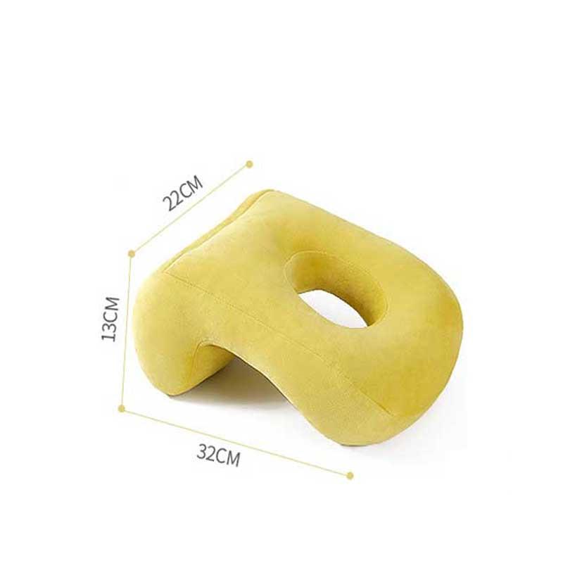2019 New Multifunctional Nap Pillow Sleepy Pillow Portable Hollow Plush Solid Color Pillow