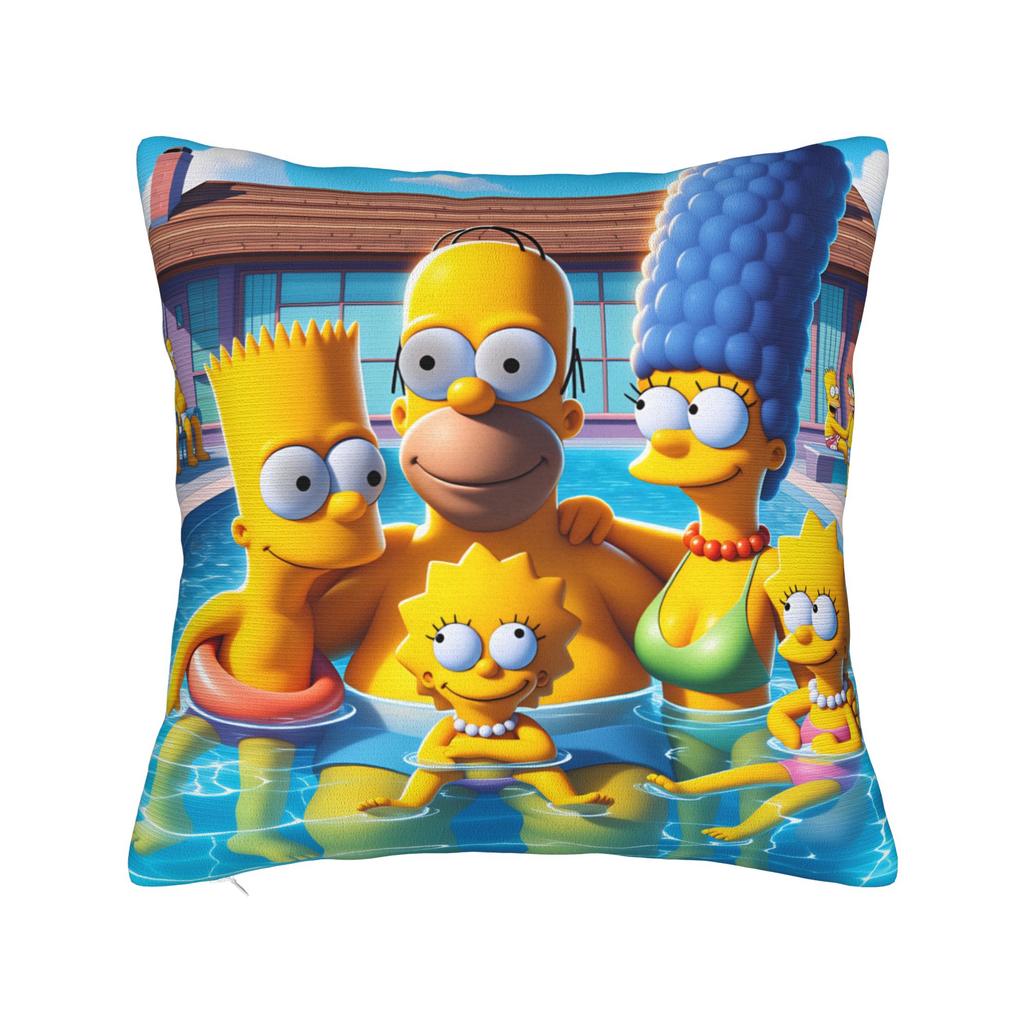 Pillow Case Funny SSimpsons The Scream Parody Custom Pillow Cover For Wedding Party Home Decor Vintage Pillowcases