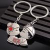 Wear-Resistant Key Chain Delicate Lovely Decorating Lovers Gift Wedding Favors Couple Fashion Keyring