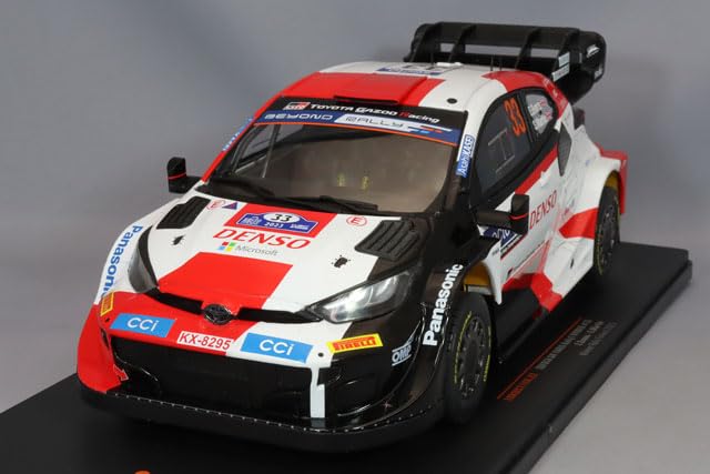 Ixomodel B Toyota GR Yaris Rally1 2023 Finland Winner Martin Scale Model 18RMC174A #33 E. Evans/S. 1/18