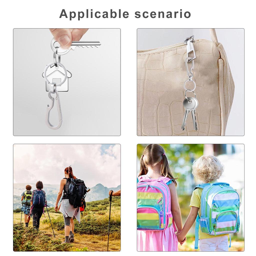Титановые карабины Брелки Зажимы Открывалки для бутылок AntiLost Маленький карабин Быстросъемный держатель для ключей Пряжки