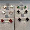 High-Grade Titanium Steel Four-Leaf Clover Earrings Non-Colour Loss Fashion Earrings Women's Earrings