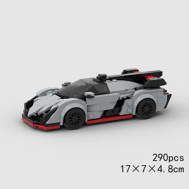 Городская самодельная модель гоночного автомобиля Super Race Car Speed ​​Model Building Bricks: ралли, спорт, гонки, полицейская машина, технический набор, подарок на Рождество.