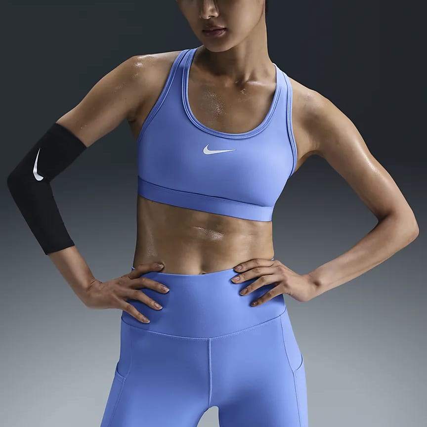 Nike Женский спортивный бюстгальтер Swoosh DX6822-494