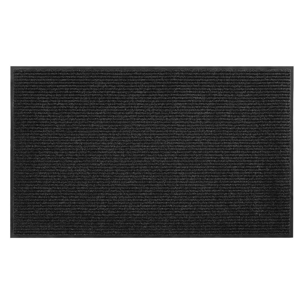 Front Door Mat, 3048 x 914 mm Commercial Floor Mat for Indoor and Outdoor, Stylish Striped Industrial Carpet with PVC Backing, Heavy Duty Washable