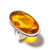 Honey Topaz Gemstone 925 Sterling Silver Gift Jewelry Ring Size 8