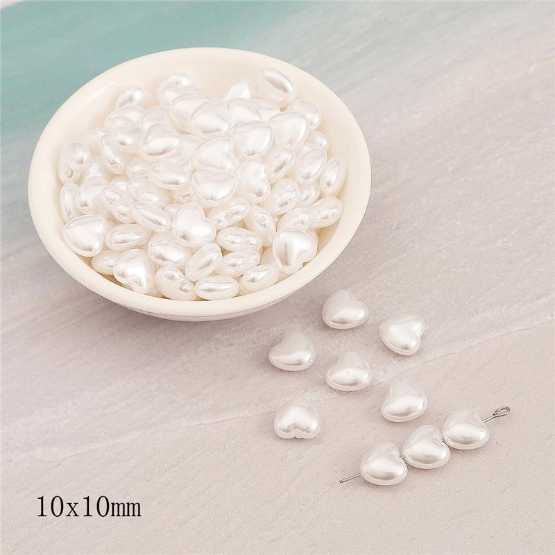 Геометрическая форма имитация жемчуга из АБС-пластика, бусины с прямым отверстием, браслет «сделай сам», ювелирные аксессуары