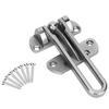 Stainless Steel AntiTheft Lock Buckle Security Guard Door Safety Lock Latch for Home Hotel(Brushed Nickel )