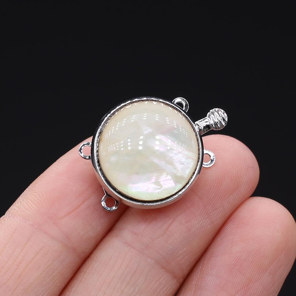 Ожерелье с подвеской в ​​виде ракушки из натурального морского ушка, ювелирные изделия с пряжкой, колье-колье круглой формы, модные элегантные идеи подарков, ювелирные изделия