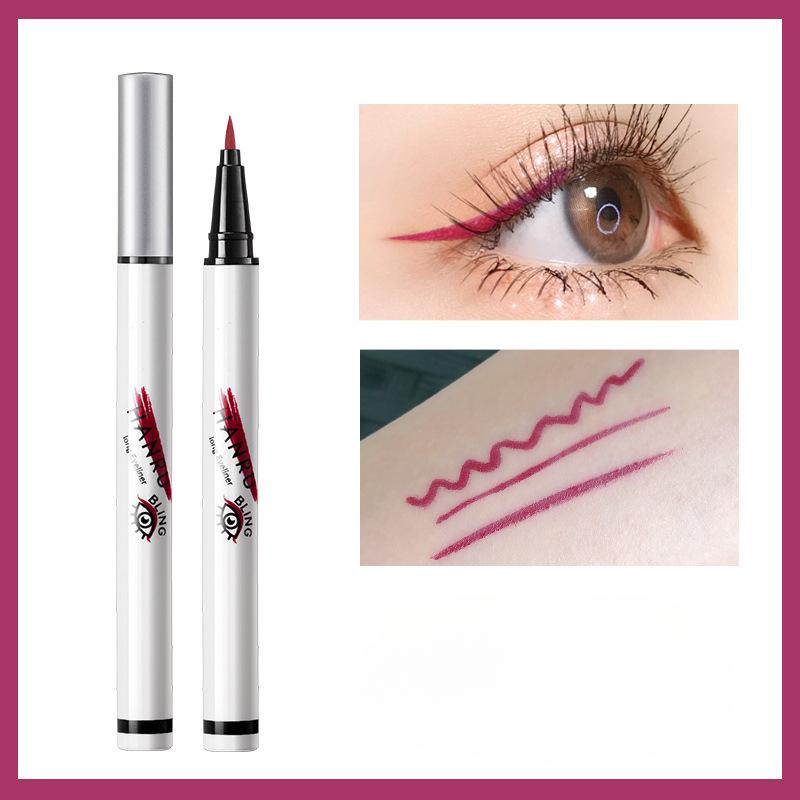 Цветная подводка для глаз, водостойкая, долговечная, не размазывающаяся, ультратонкая белая подводка для глаз, ручка для начинающих, женский макияж