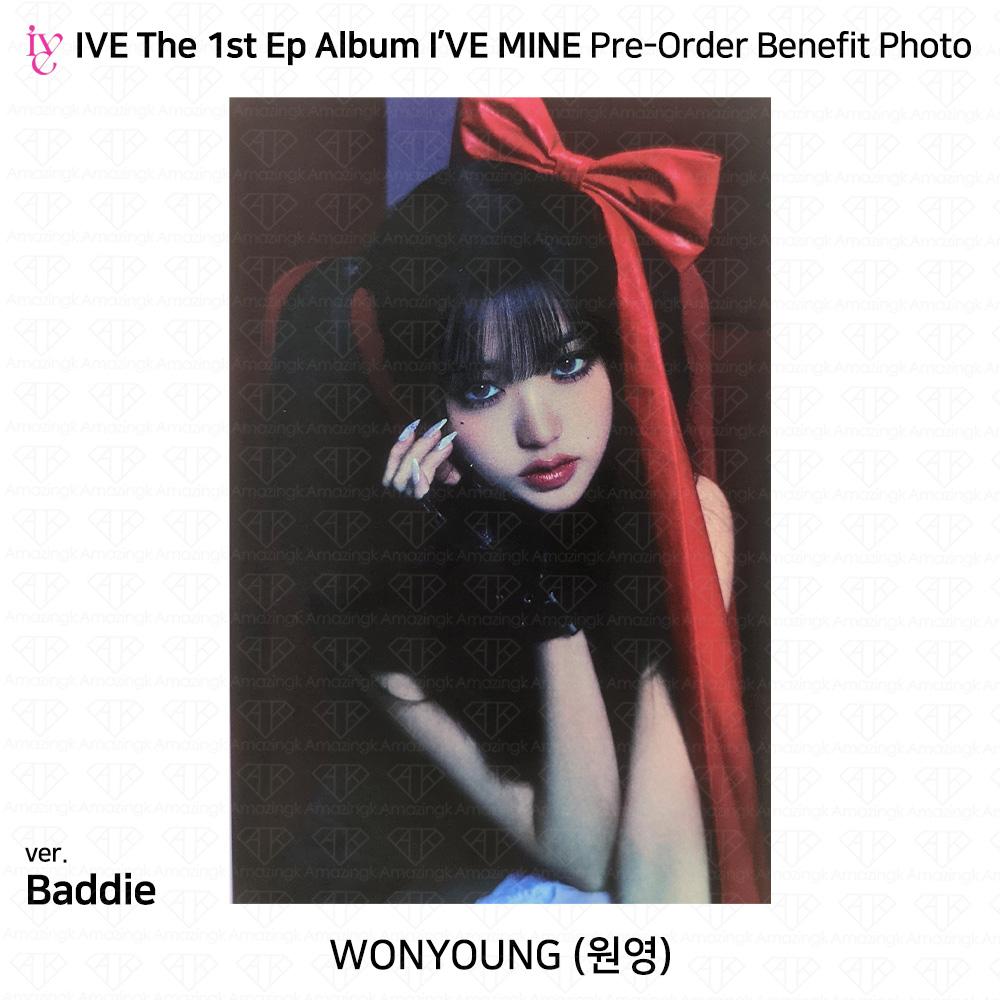 IVE Официальное фото первого EP I'VE MINE, стикер Polaroid, сложенный постер KPOP