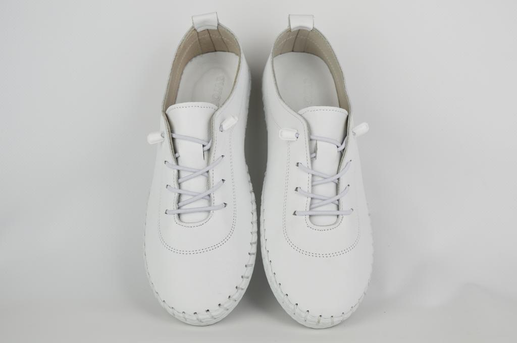 Leather Moccasins Evromoda 007115 36 White