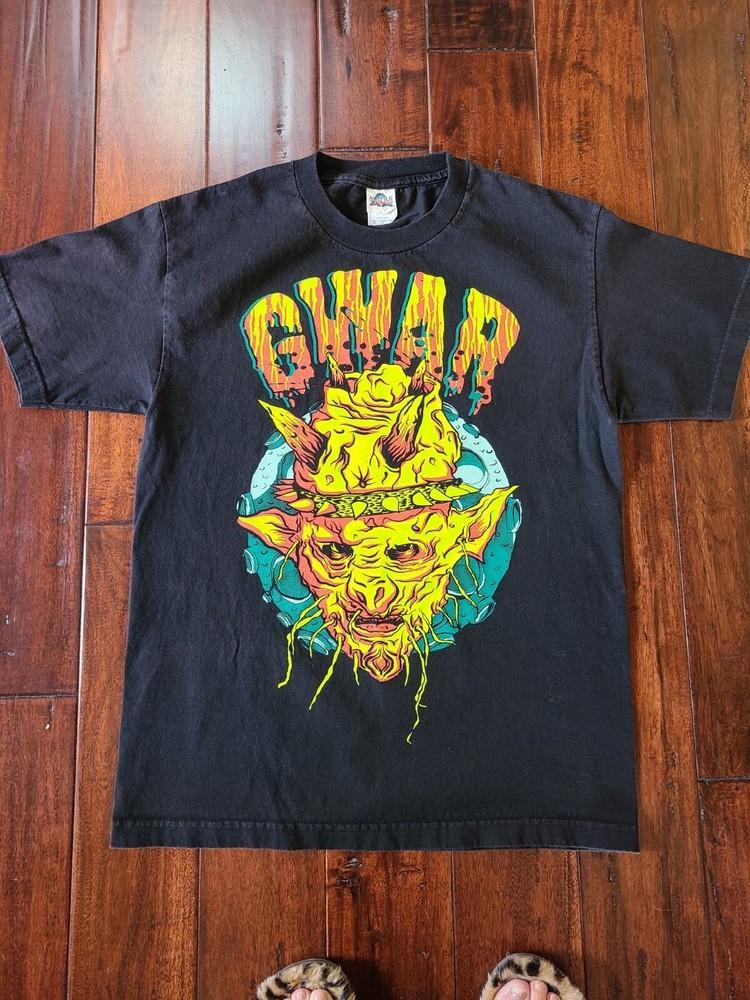 Хлопковая черная футболка в винтажном стиле группы Gwar, унисекс, для концерта, S-5XL, CR698, футболка унисекс