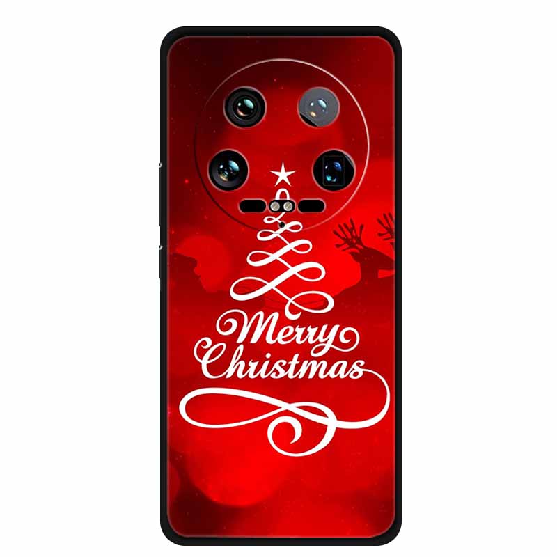 Рождественский чехол для телефона Xiaomi 14 Ultra Pro, чехол из мягкого силикона, роскошная крышка с оленем для Xiaomi 13 Ultra Pro, задние чехлы Coque 14pro