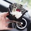 Mini Creativity Dried Flowers Bouquet Car Perfume Air Vent Clip Bouquet Eternal Flower Car Accessories Interior Ornament