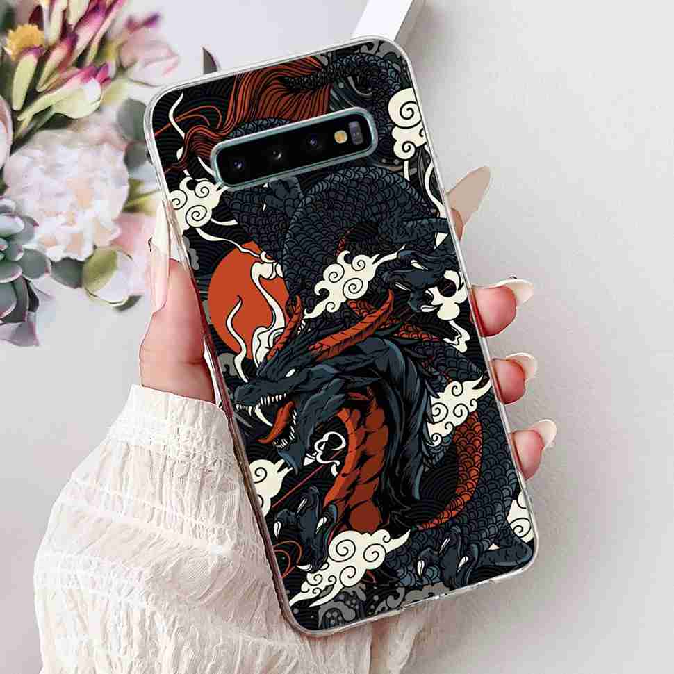 For Samsung Galaxy S10+ Case Fashion Design Soft Silicone TPU Back Cover For Samsung s10+ S10 Plus Butterfly Rose Phone Shell