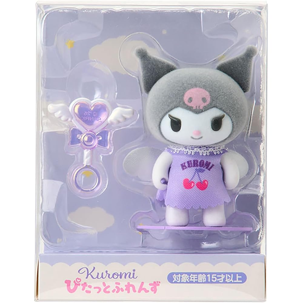 Sanrio Pitatto Friends Мини ворсистая кукла Куроми 396702 Милая плюшевая игрушка для коллекционеров