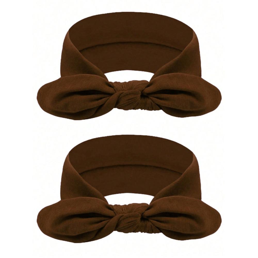 Black Bow Wide Headbands For Women, Non-Slip Yoga/Workout Headwraps, Hair Accessories Made Of Fiber Turban Headband Sweatband Hair Band