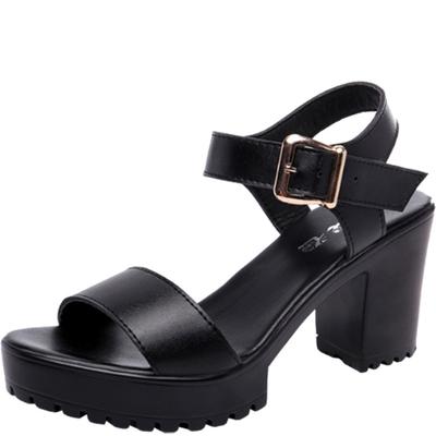 Маленький размер 32-43 Летние туфли на высоком каблуке для свадьбы, босоножки на платформе для невесты, женские босоножки на толстой подошве для офиса, модель