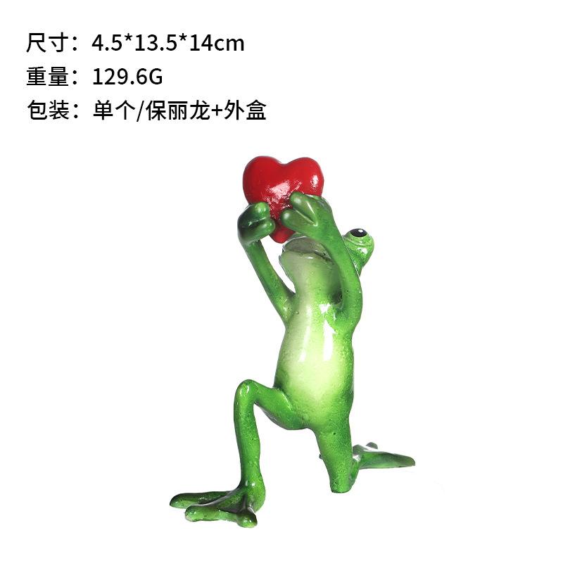 Новые украшения для признания в День святого Валентина Креативное украшение в виде лягушки из смолы для признания Рождественский декор Подарок Для дома Горячий товар